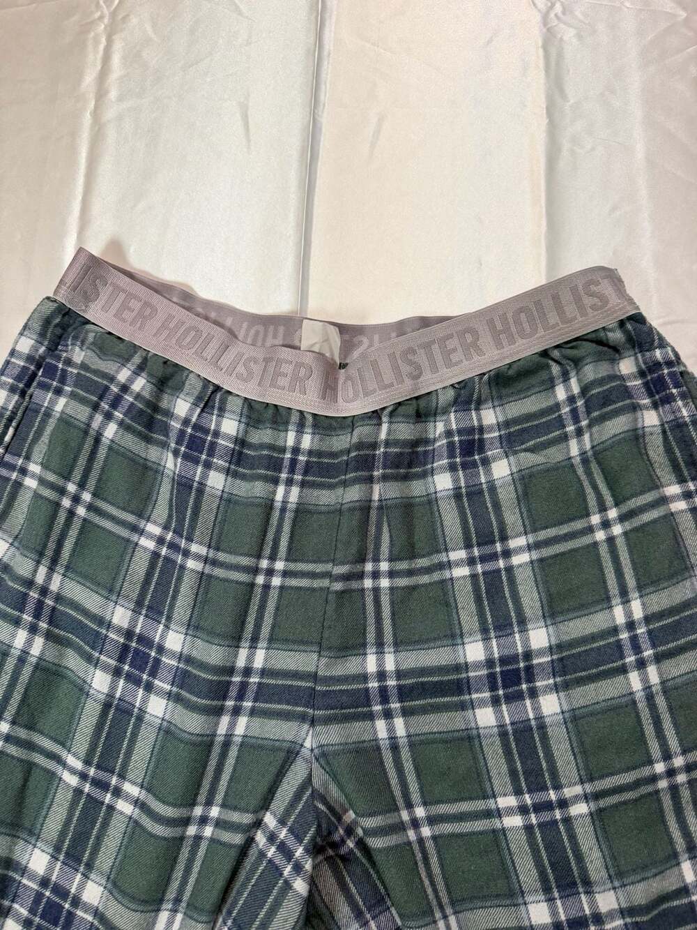 Hollister Sleep Green Plaid Flannel Lounge Pants Size L